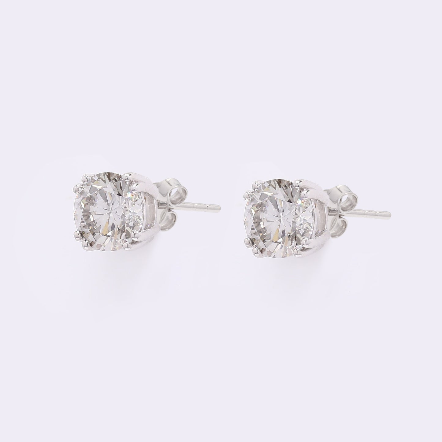 2.17 Carats Lab Grown Diamond 14K Gold Earrings