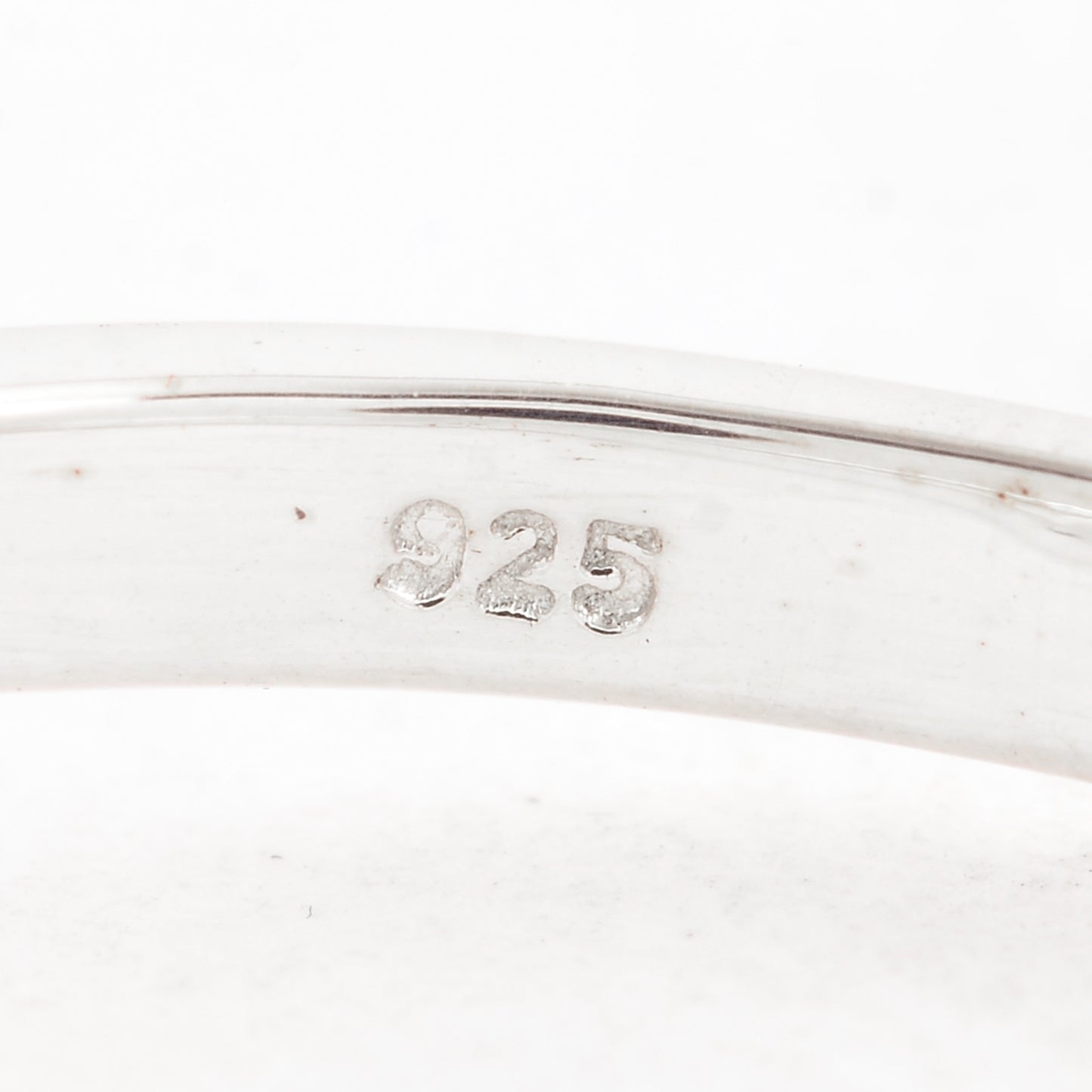 1.05 Ct Round Created Glass Sapphire 925 Sterling Silver Ring