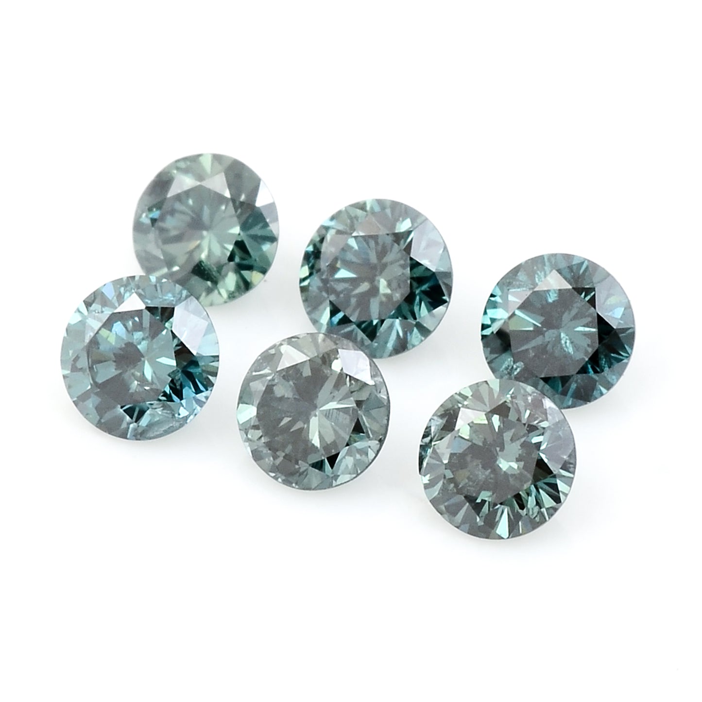 0.53 Blue Diamond Round Loose Gemstone