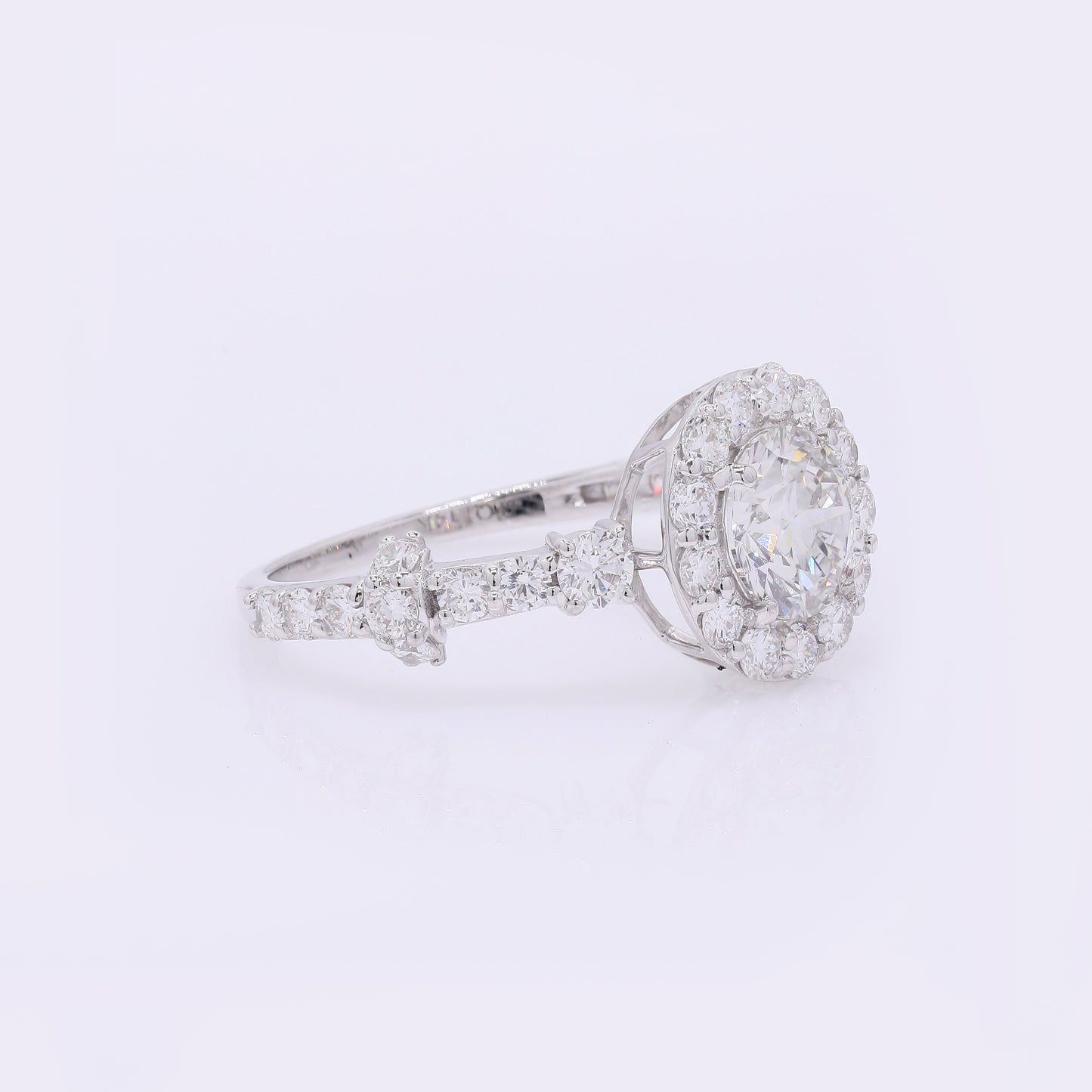 2.02 Carats Lab Grown Diamond 14K Gold Ring