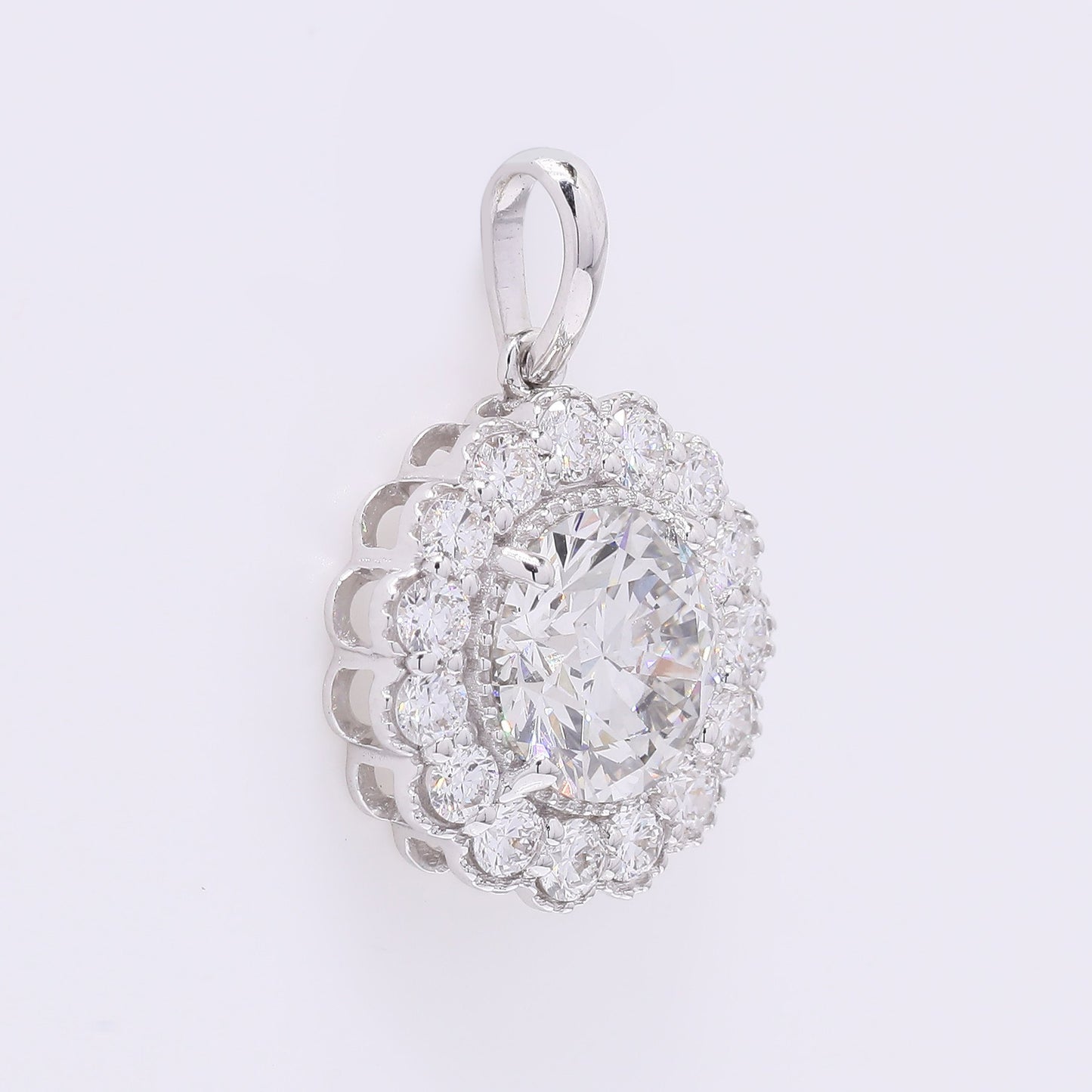 2.03 Carats Lab Grown Diamond 14K Gold Pendant