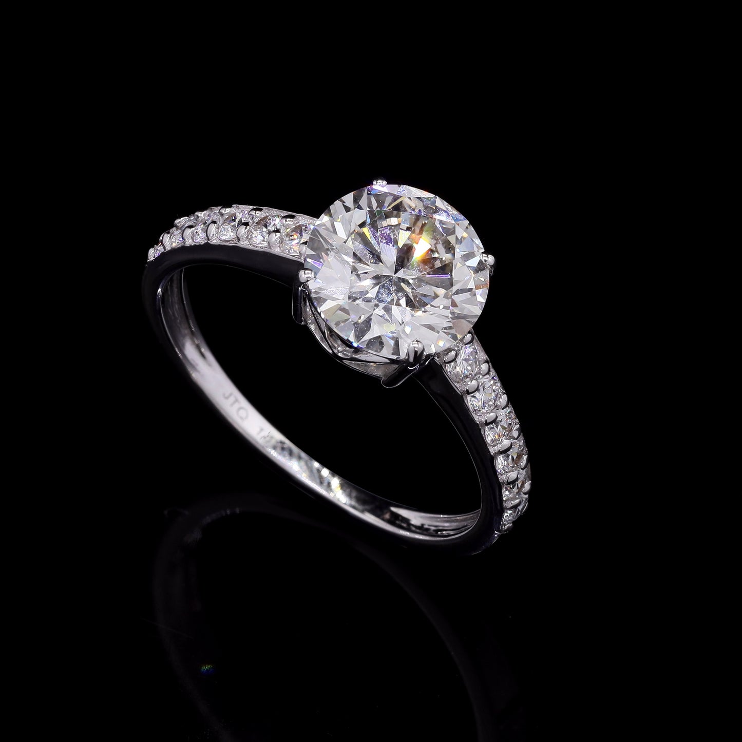 2.37 Carats Lab Grown Diamond 14K Gold Ring