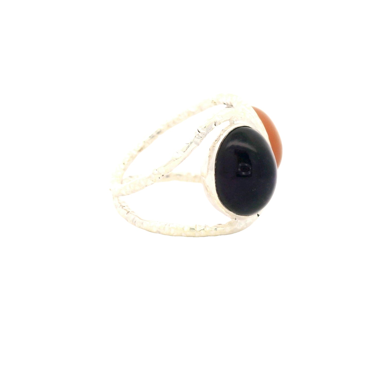 13.83 Ct Amethyst, Moonstone 925 Sterling Silver Ring