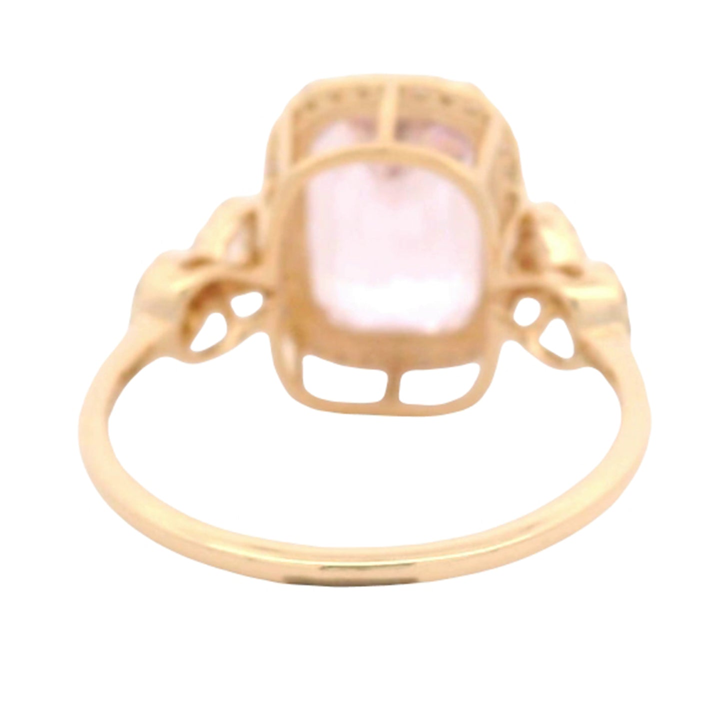 5.19 Ct Cushion Kunzite 14K Gold Ring