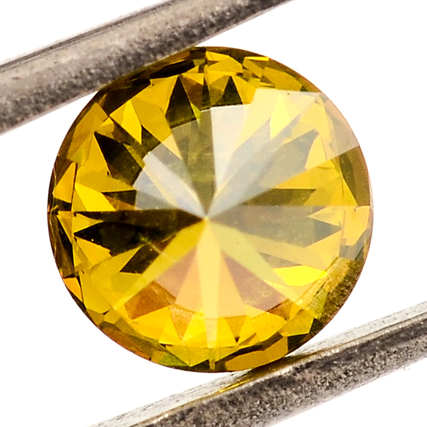 0.45 Yellow Diamond Round Loose Gemstone