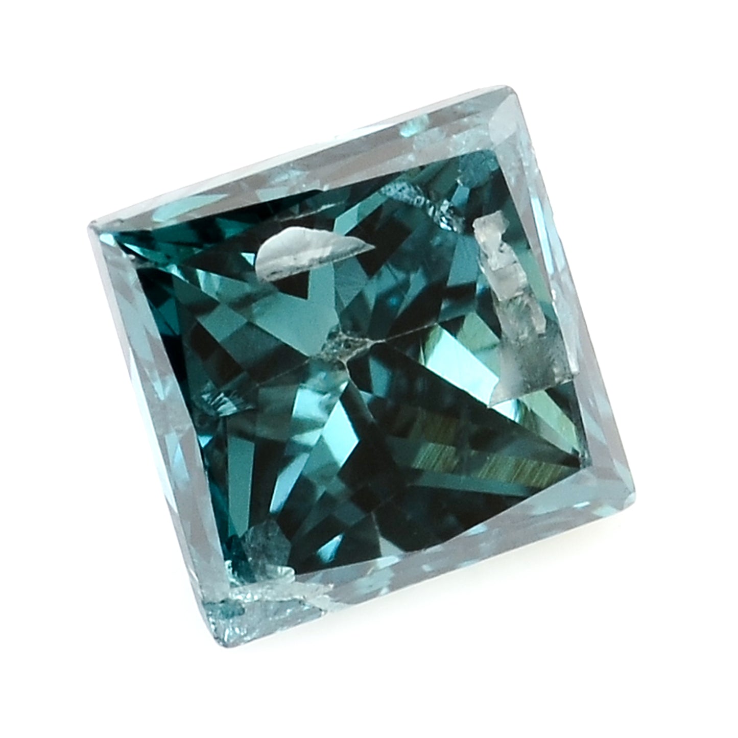 0.32 Blue Diamond Sqaure Loose Gemstone