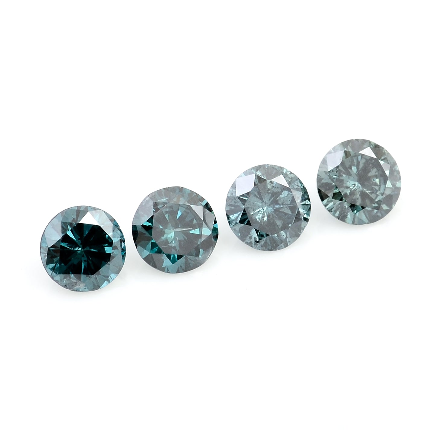 0.52 Blue Diamond Round Loose Gemstone
