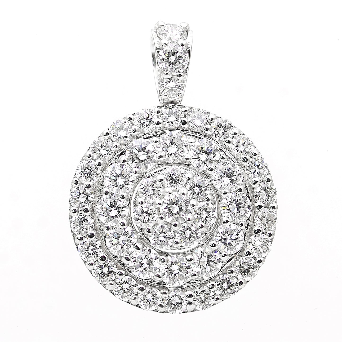 2.14 Carats Lab Grown Diamond 14K Gold Pendant