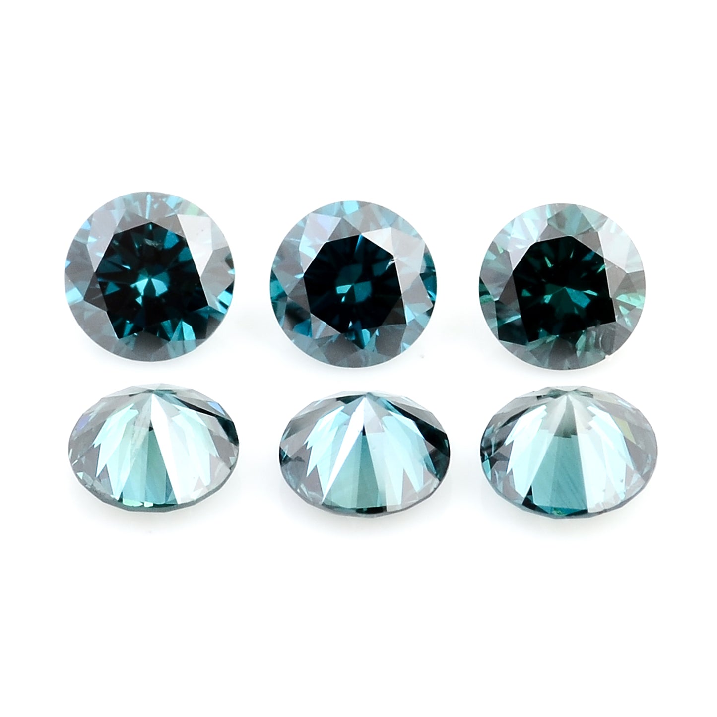 0.54 Blue Diamond Round Loose Gemstone