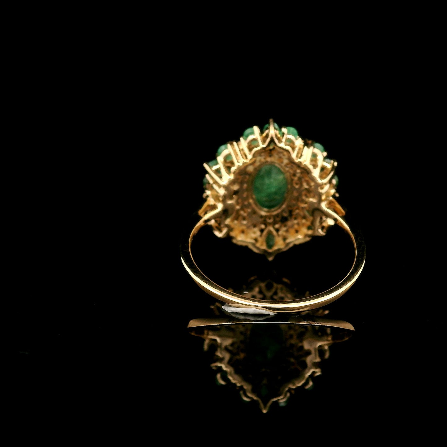 1.97 Ct Oval Emerald 14K Gold Ring