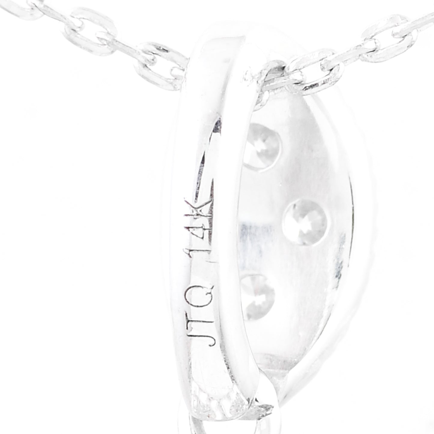 3.56 Carats Pink Lab Grown Diamond 14K Gold Pendant