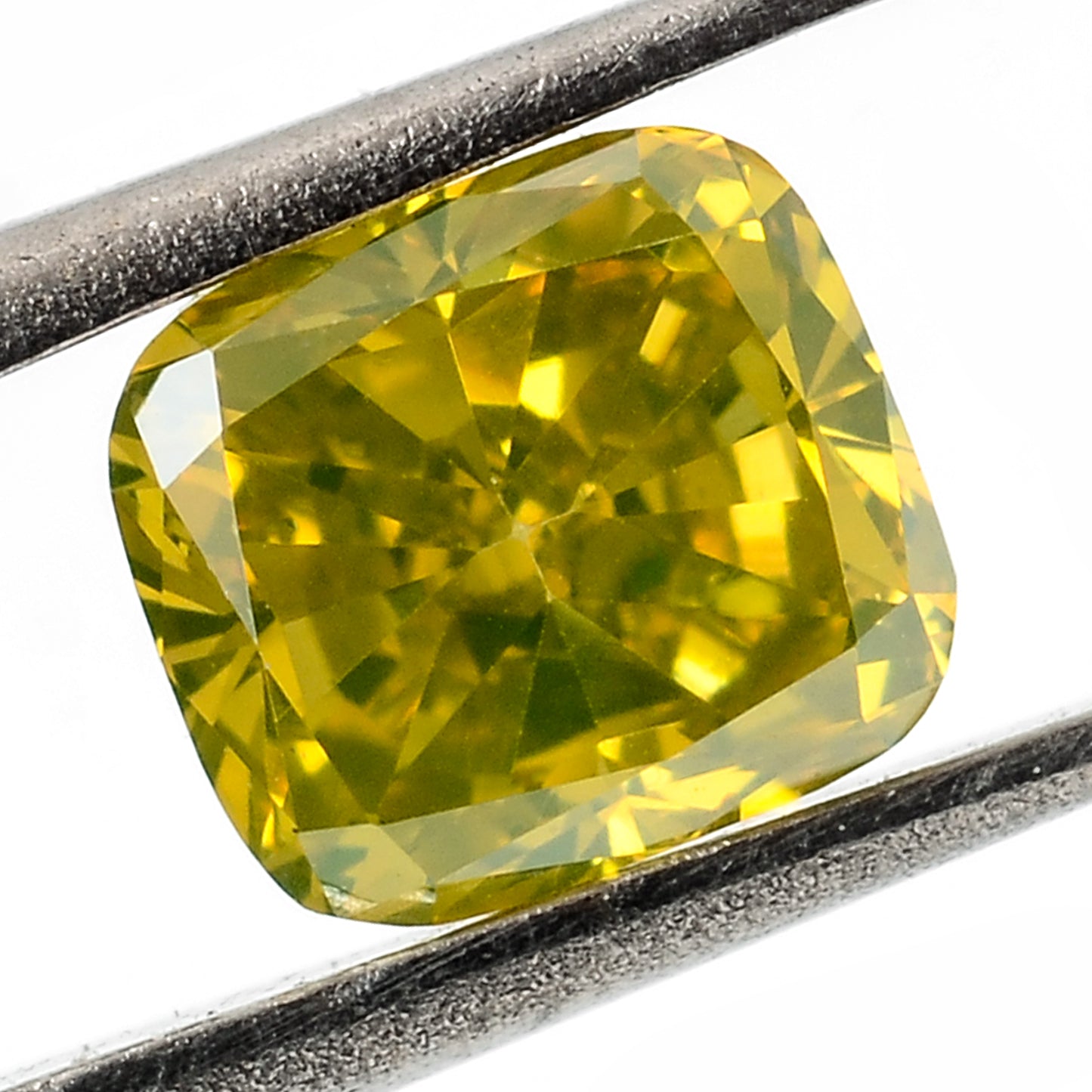 1.07 Carat Yellow Diamond Cushion Loose Gemstone