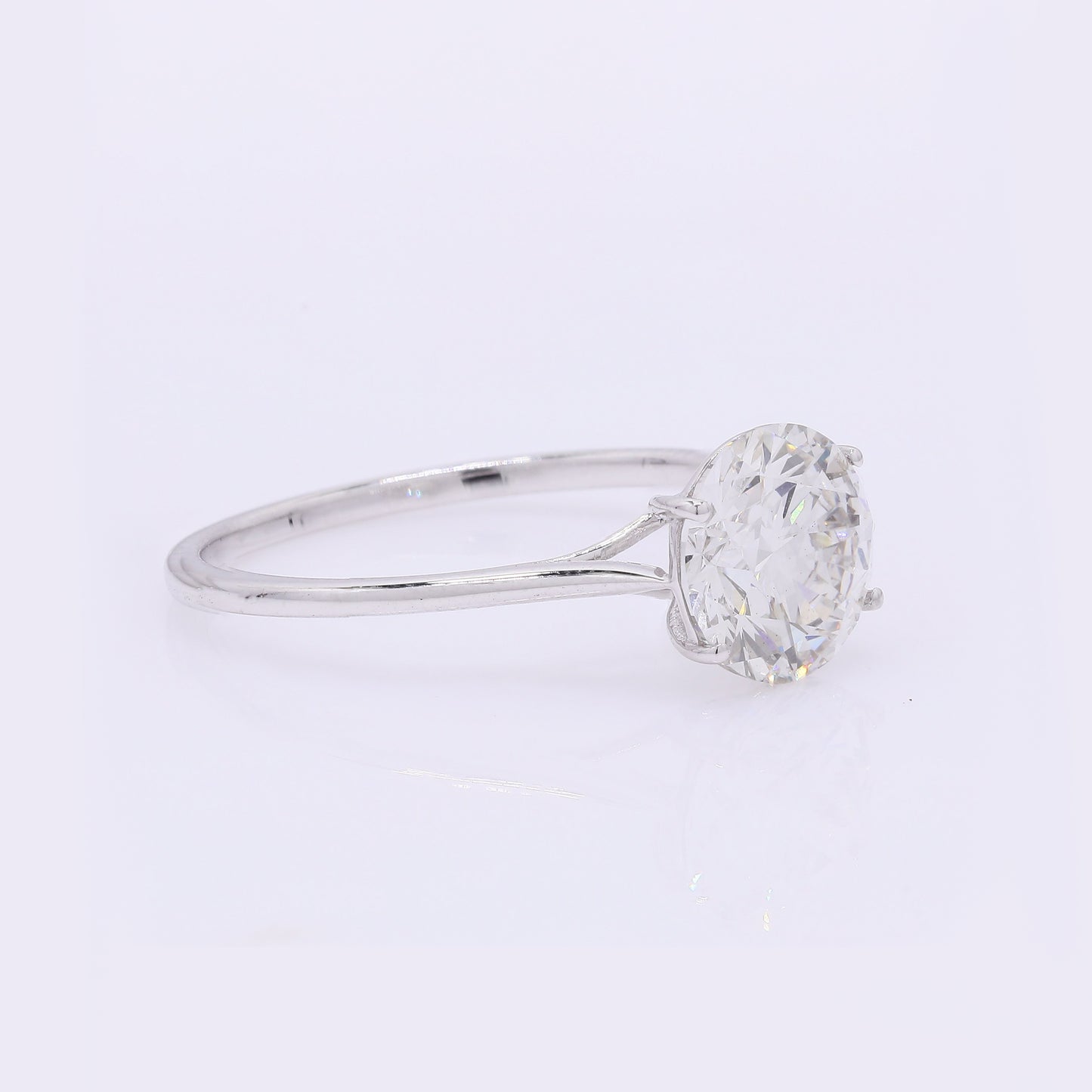 2.12 Carats Lab Grown Diamond 14K Gold Ring