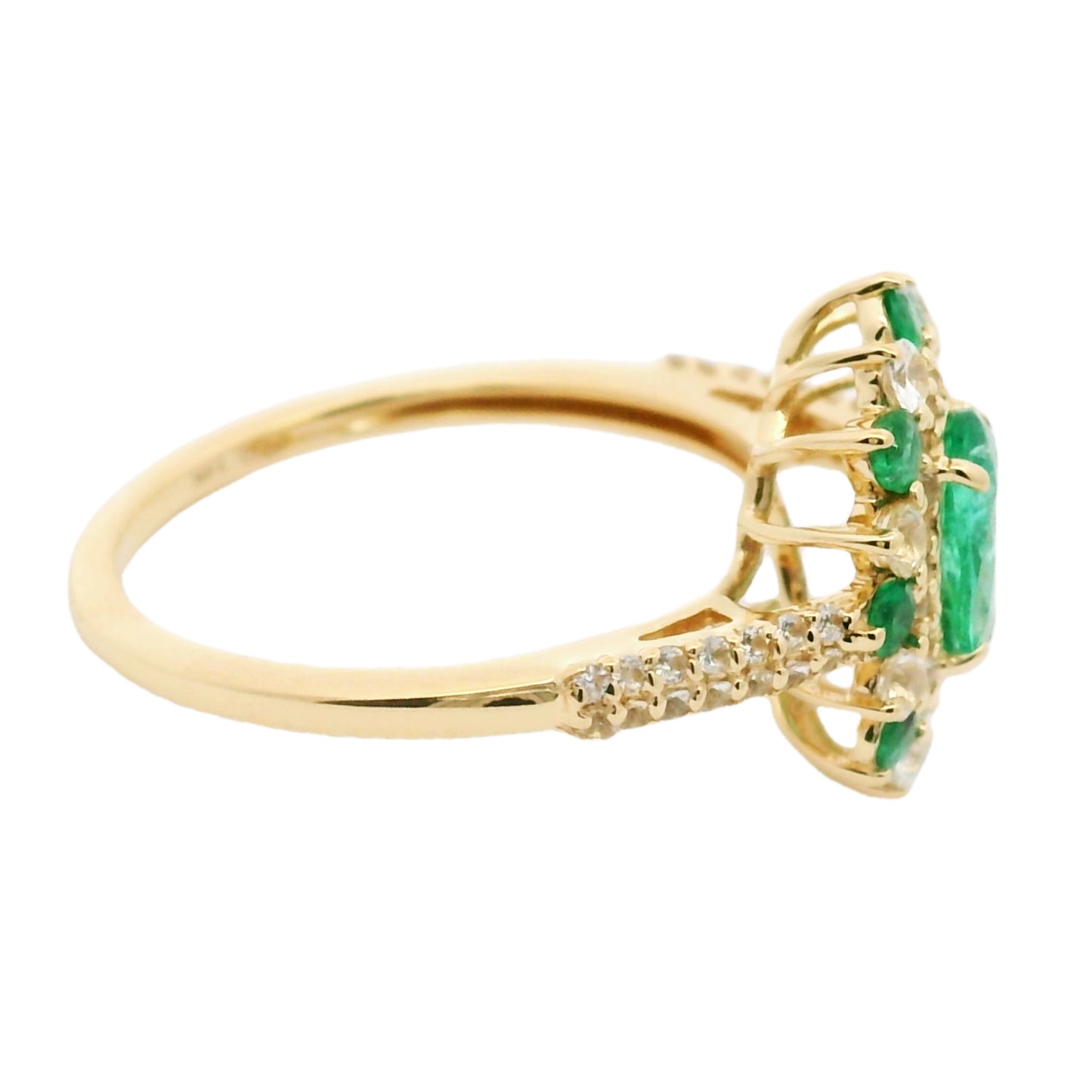 1.22 Ct Oval Emerald 14K Gold Ring