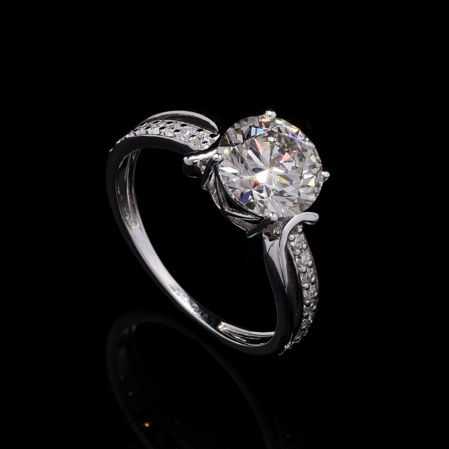 2.30 Carats Lab Grown Diamond 14K Gold Ring
