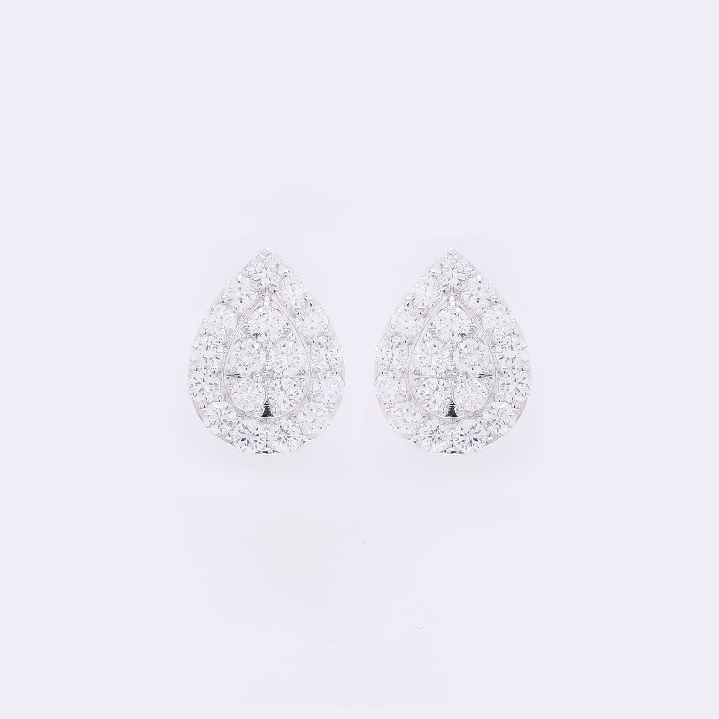 2.13 Carats Lab Grown Diamond 14K Gold Earrings