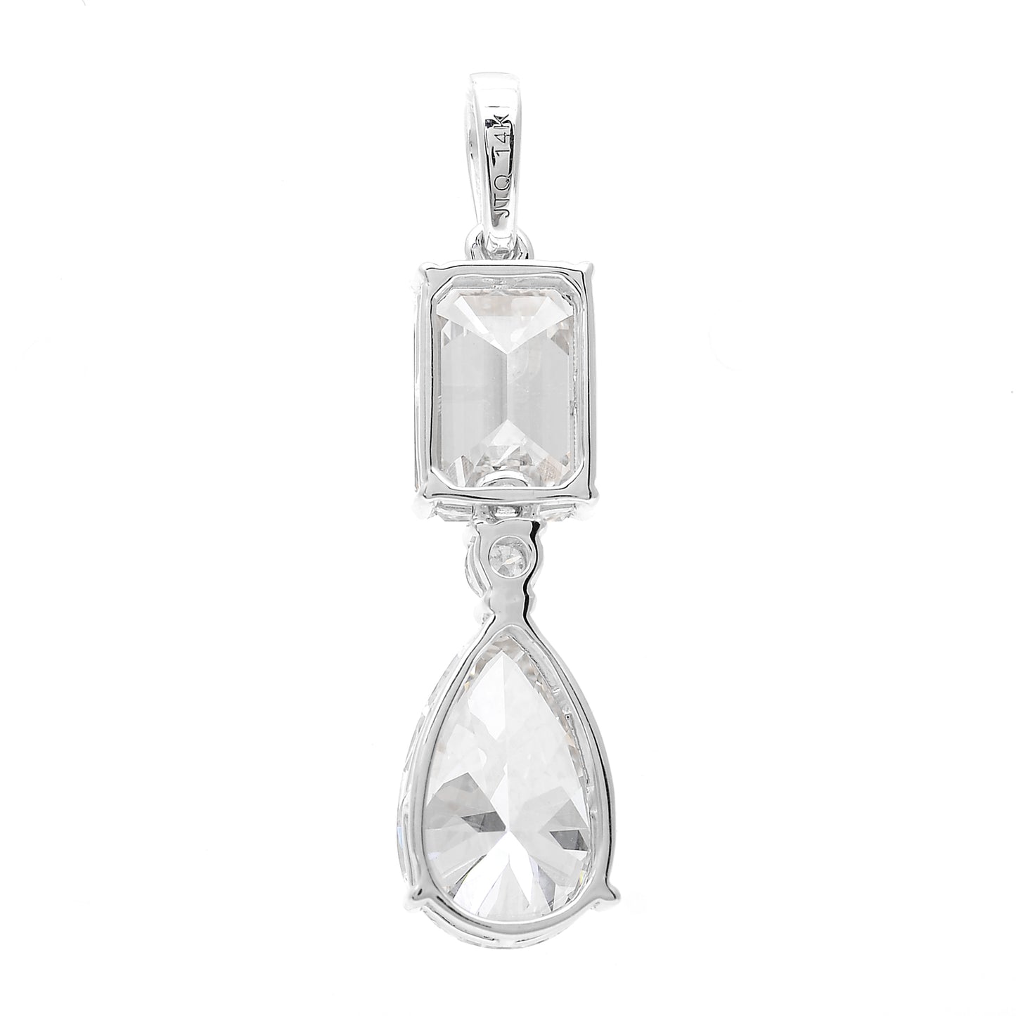 4.19 Carats Lab Grown Diamond 14K Gold Pendant