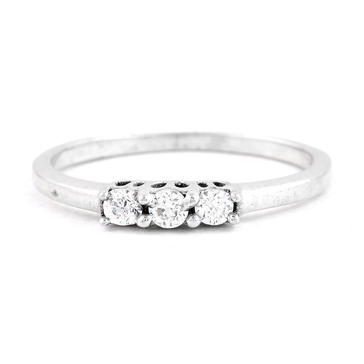 0.70 Ct Cubic Zirconia 925 Sterling Silver Ring