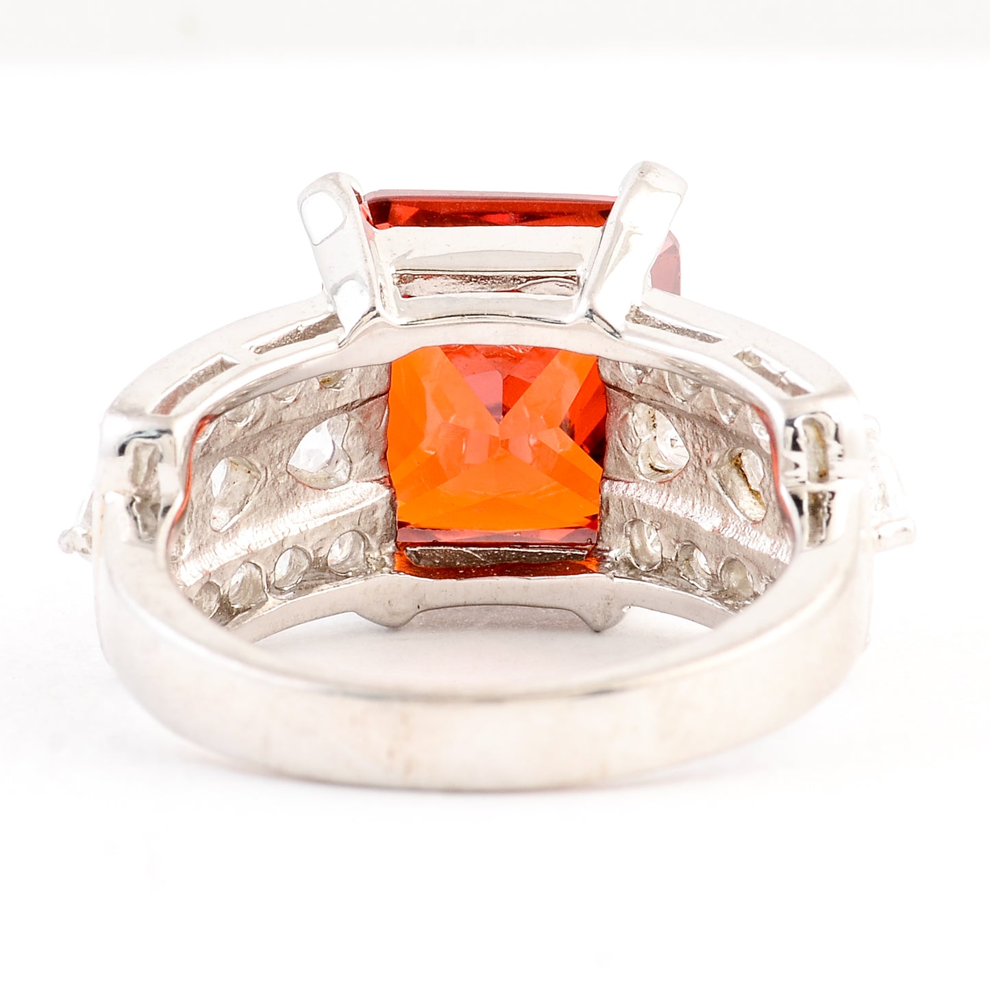 19.44 Ct Cubic Zirconia 925 Sterling Silver Ring