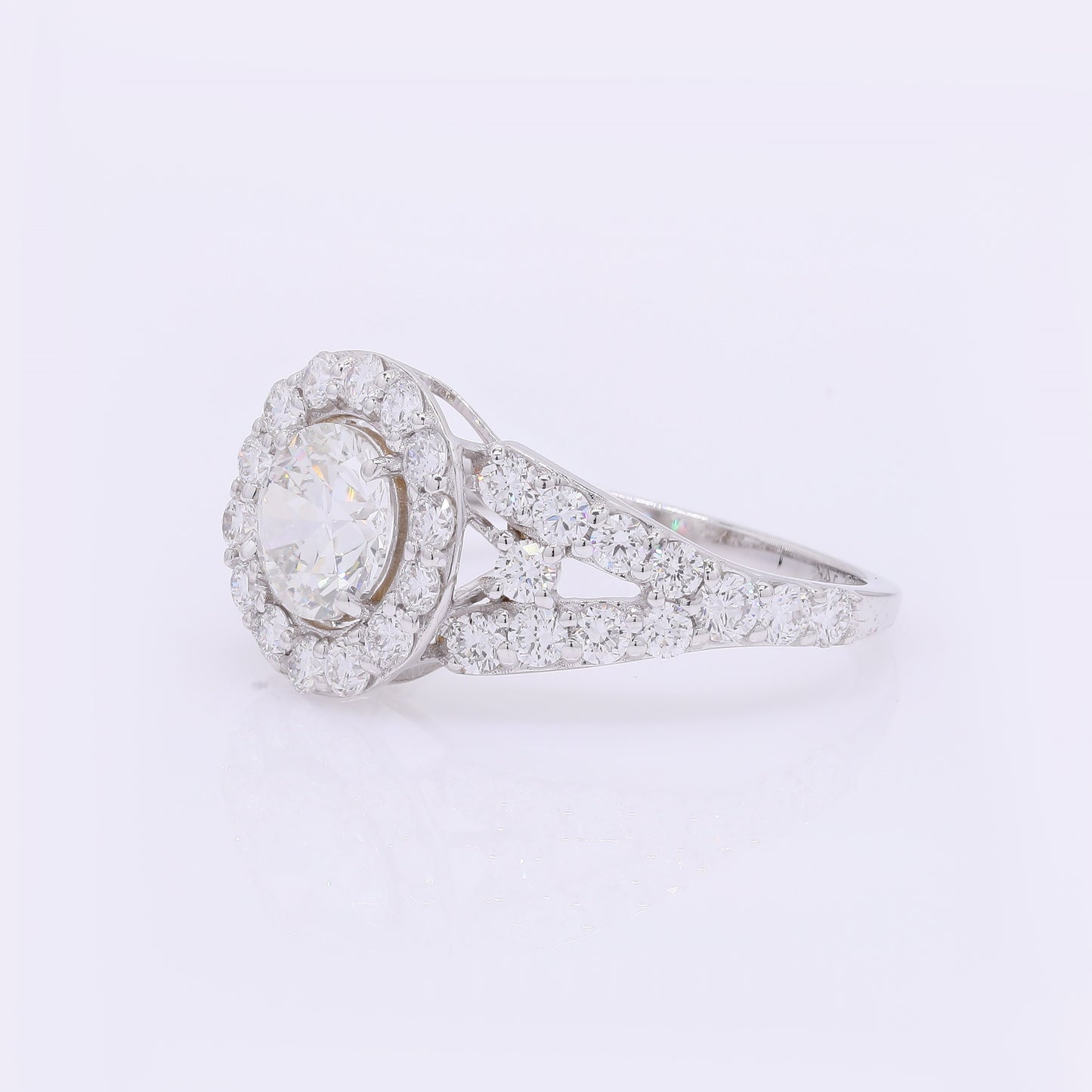 2.13 Carats Lab Grown Diamond 14K Gold Ring
