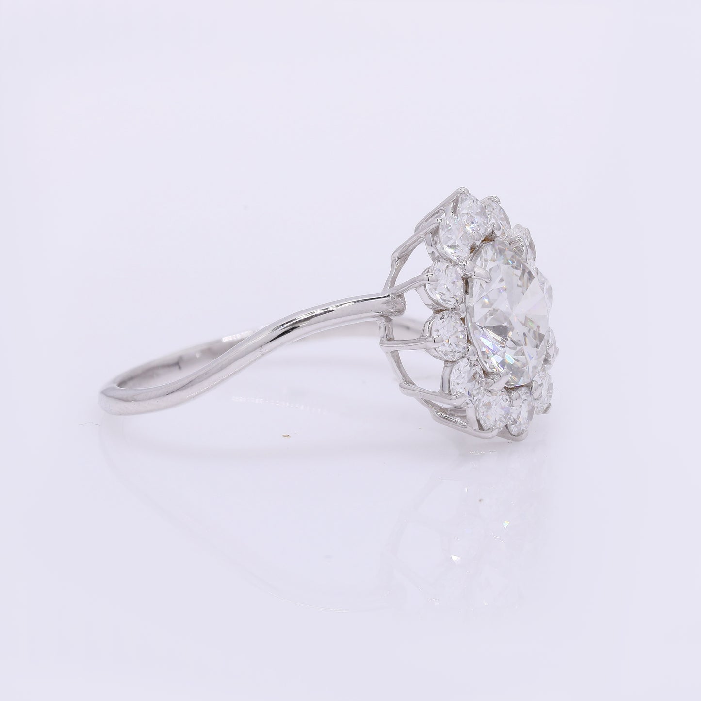 2.08 Carats Lab Grown Diamond 14K Gold Ring