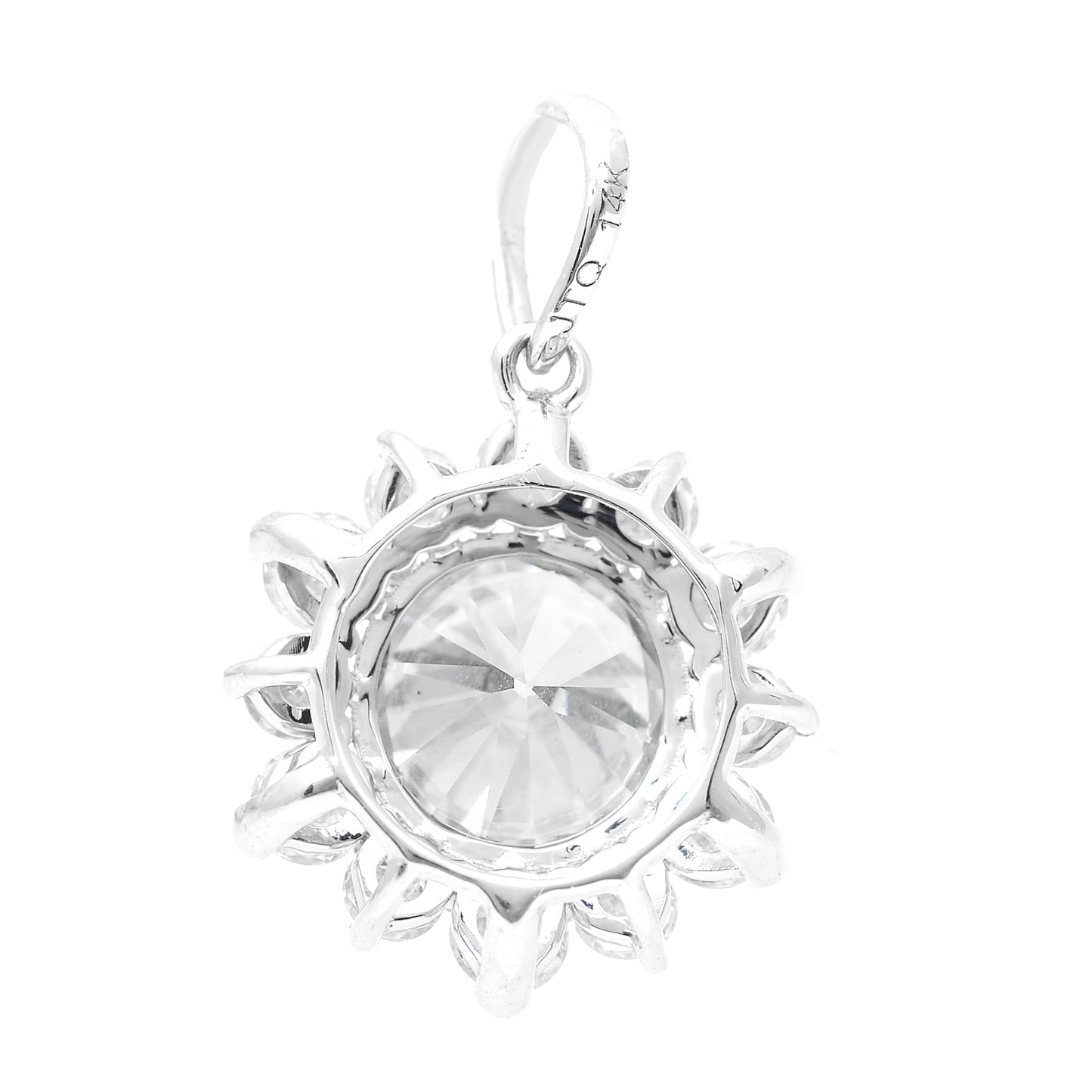 2.27 Carats Lab Grown Diamond 14K Gold Pendant
