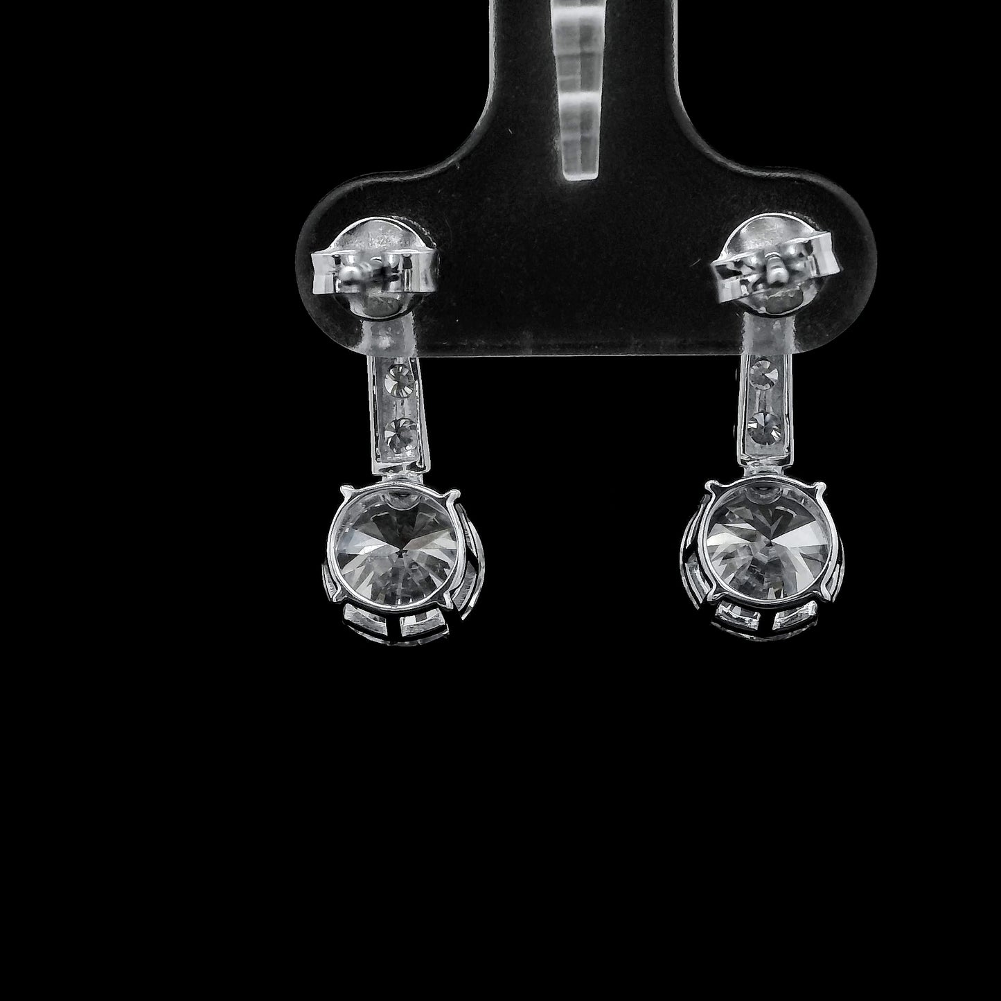 3.46 Ct Round Lab Grown Diamond 14K Gold Earrings