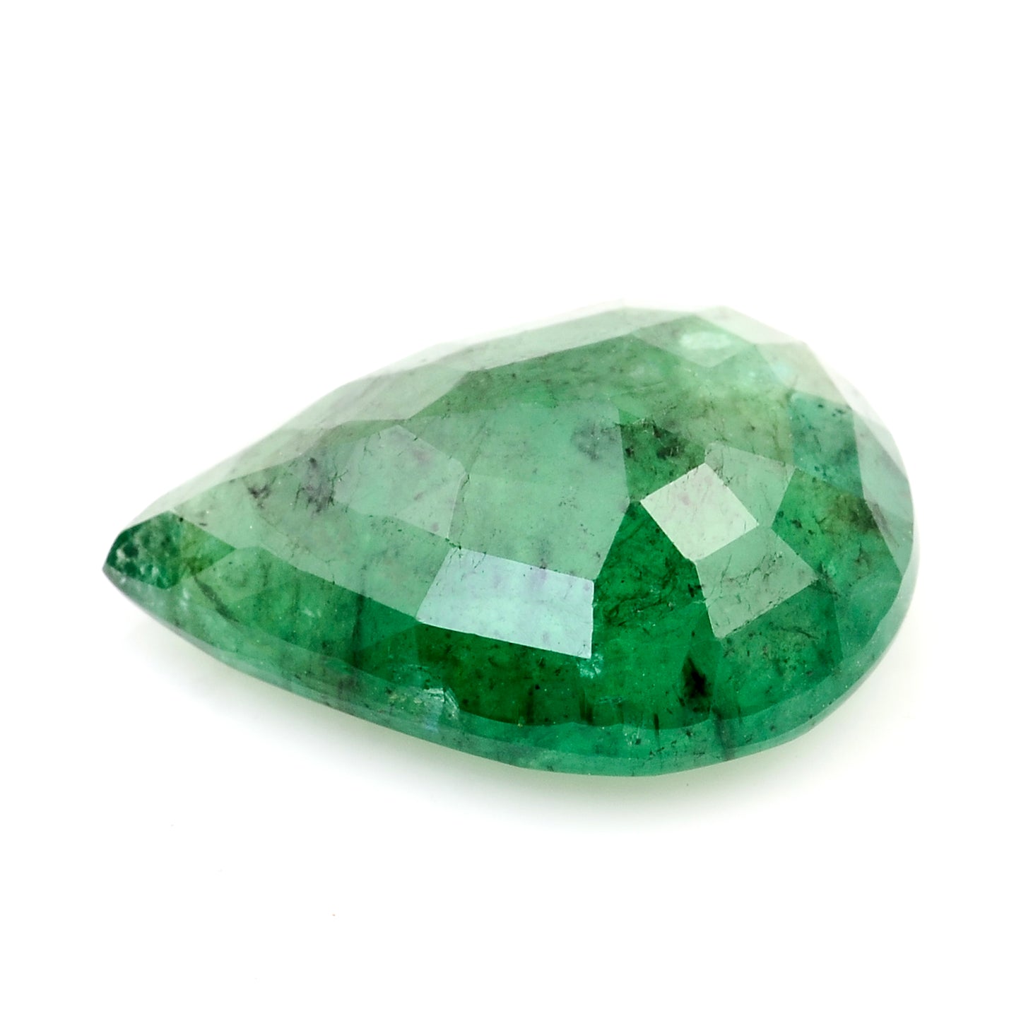 5.85 Carats Natural Beryl Emerald Pear Mixed Cut Gemstone