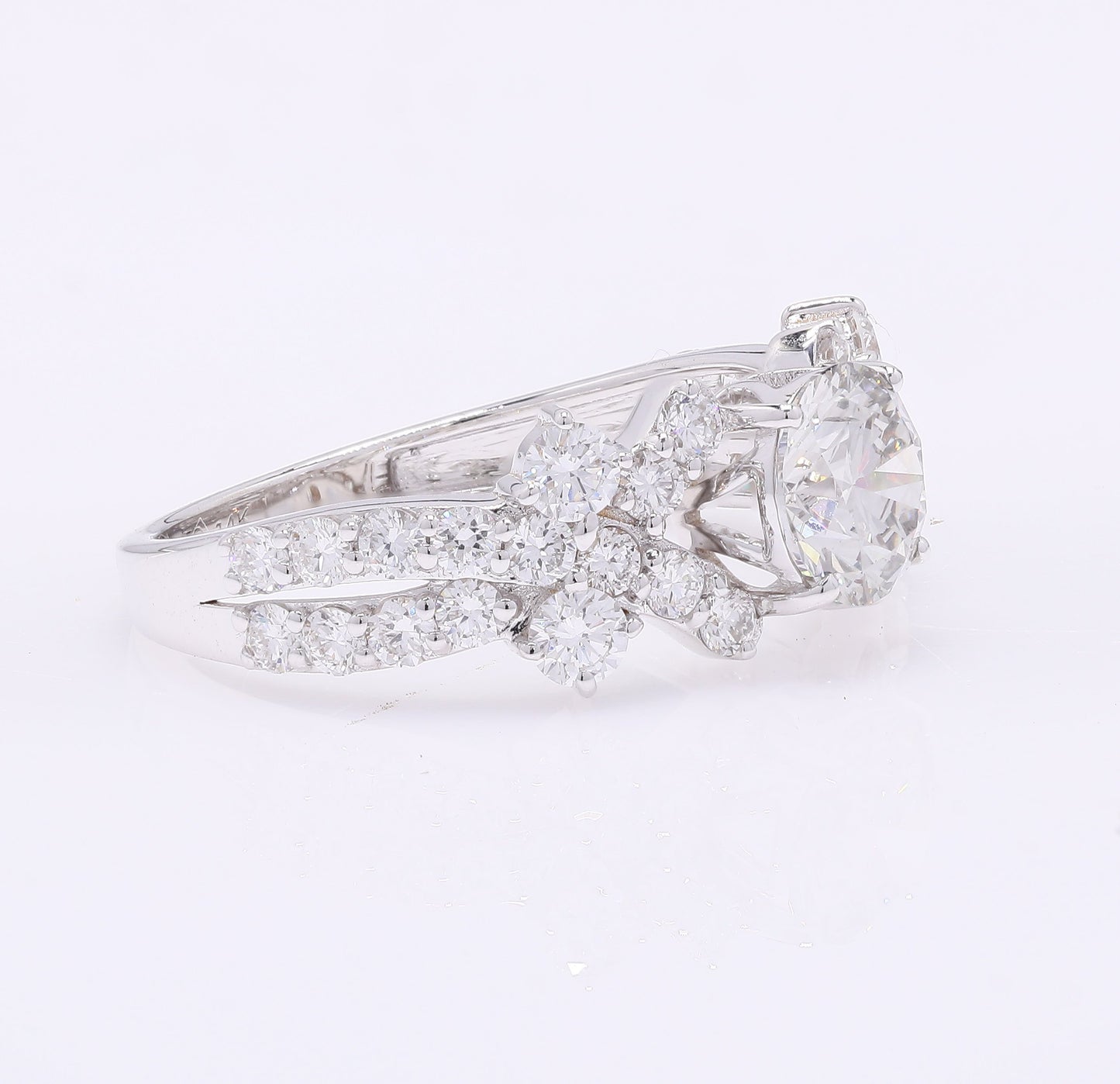 2.02 Carats Lab Grown Diamond 14K Gold Ring