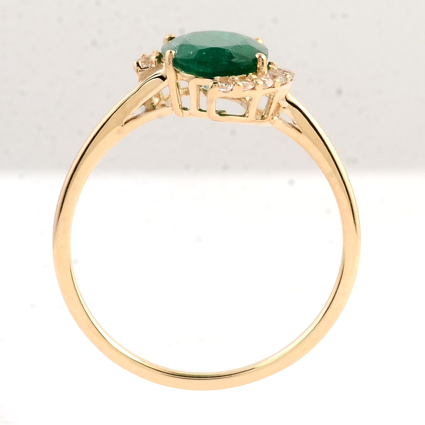 1.47 Ct Oval Emerald 14K Gold Ring