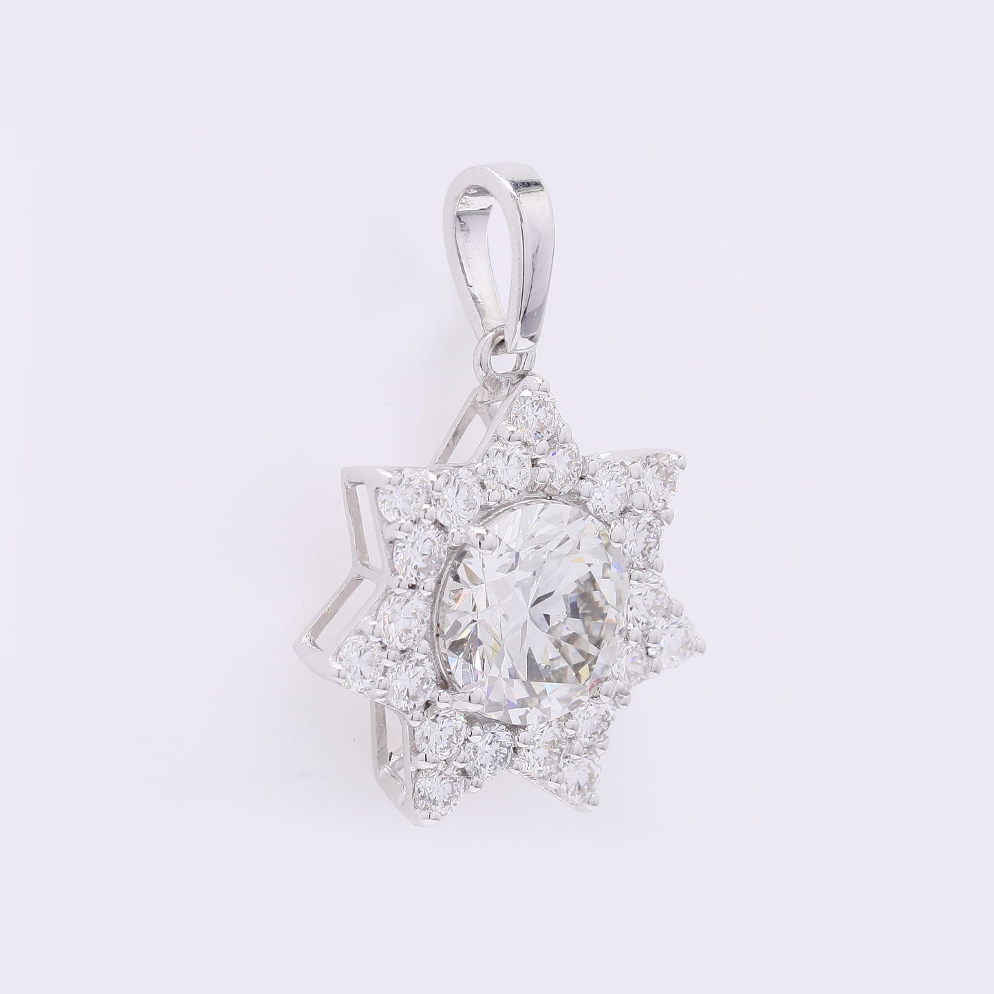 2.14 Carats Lab Grown Diamond 14K Gold Pendant