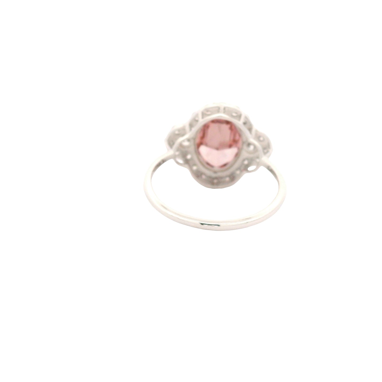3.71 Carats Pink Lab Grown Diamond 14K Gold Ring