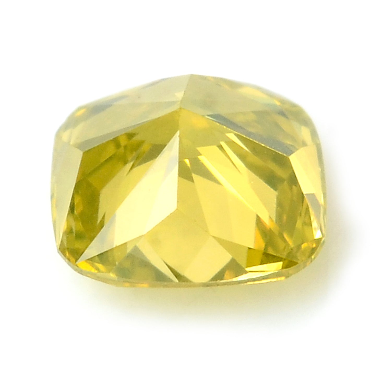 0.26 Carat Yellow Diamond Cushion Loose Gemstone