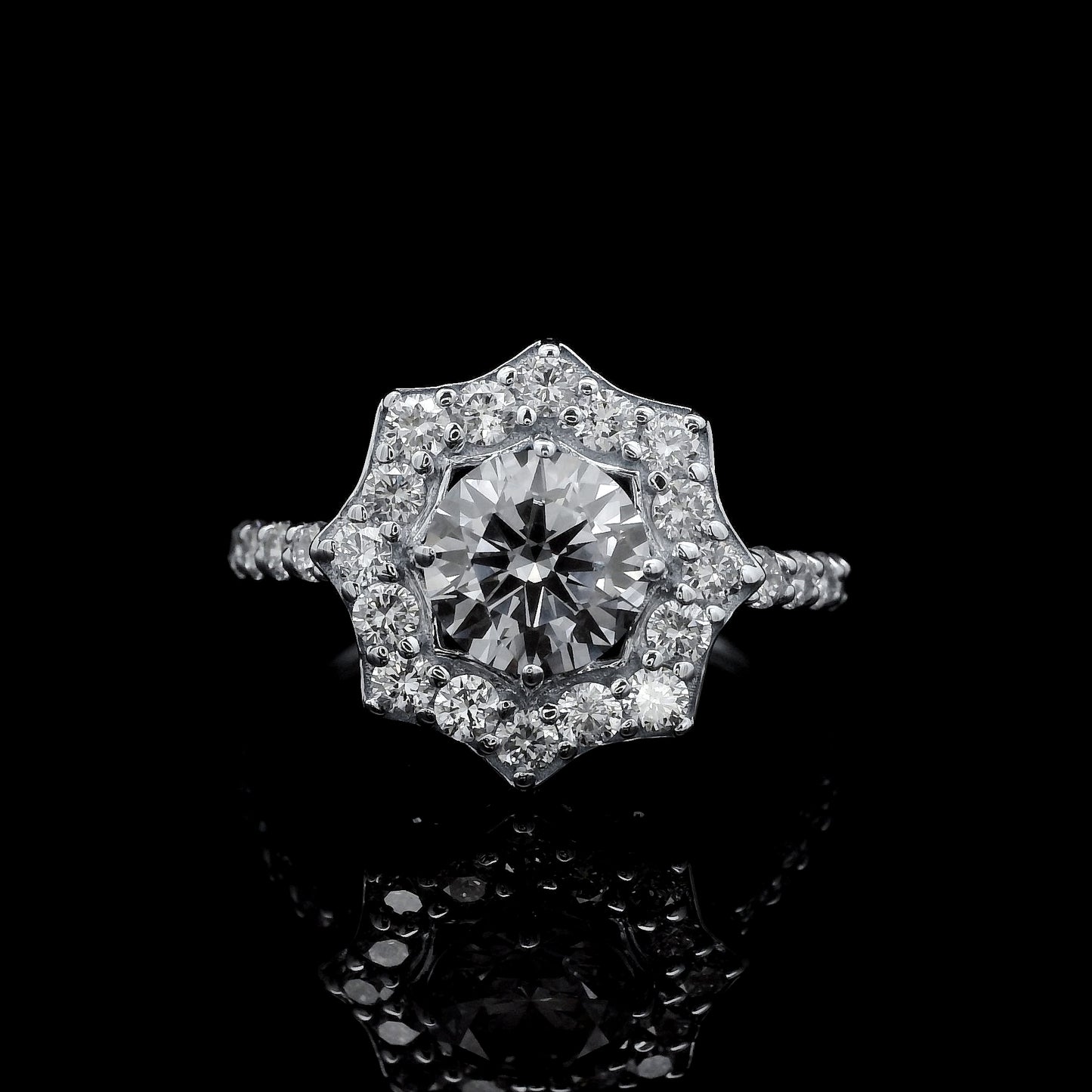 2.05 Carats Lab Grown Diamond 14K Gold Ring