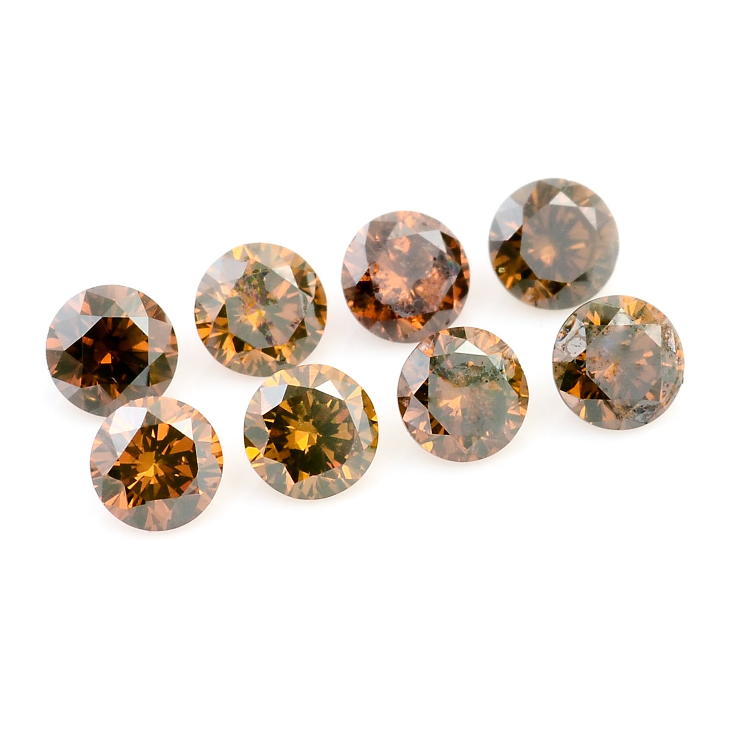 0.66 Red Diamond Round Loose Gemstone