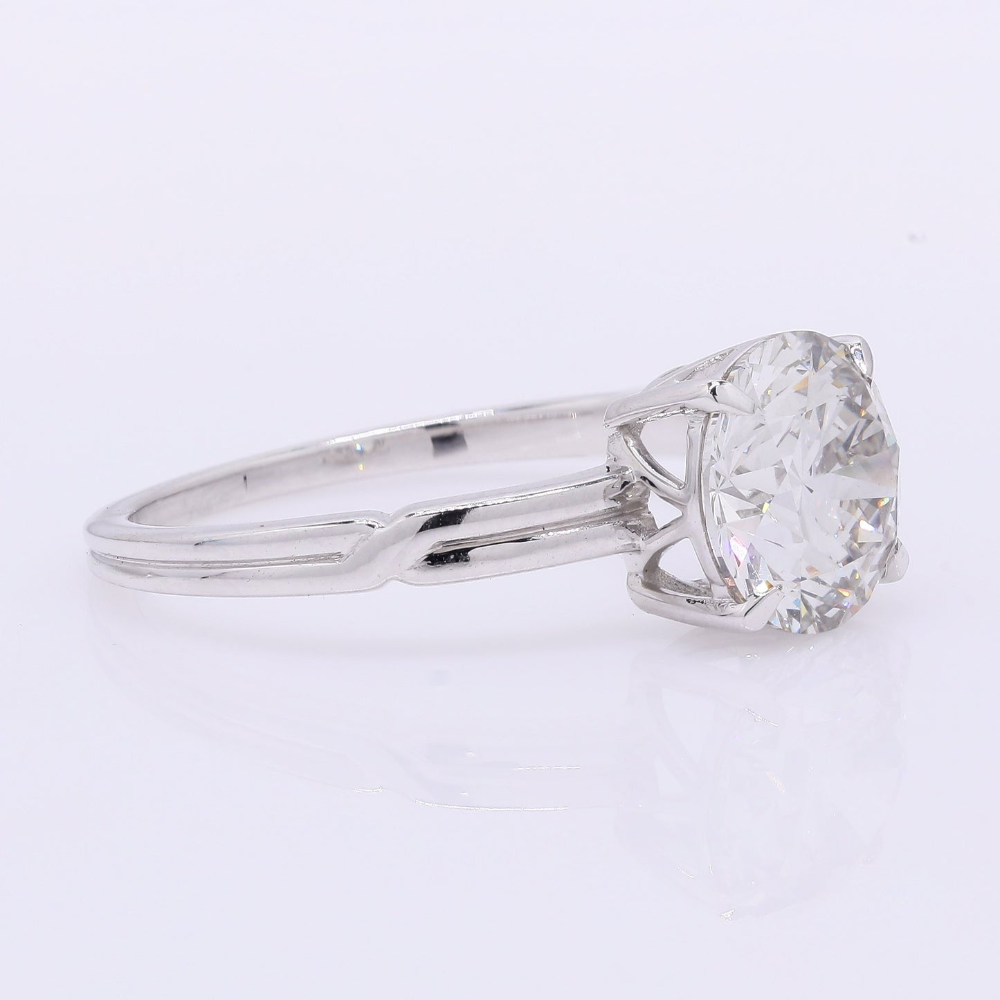 2.11 Carats Lab Grown Diamond 14K Gold Ring