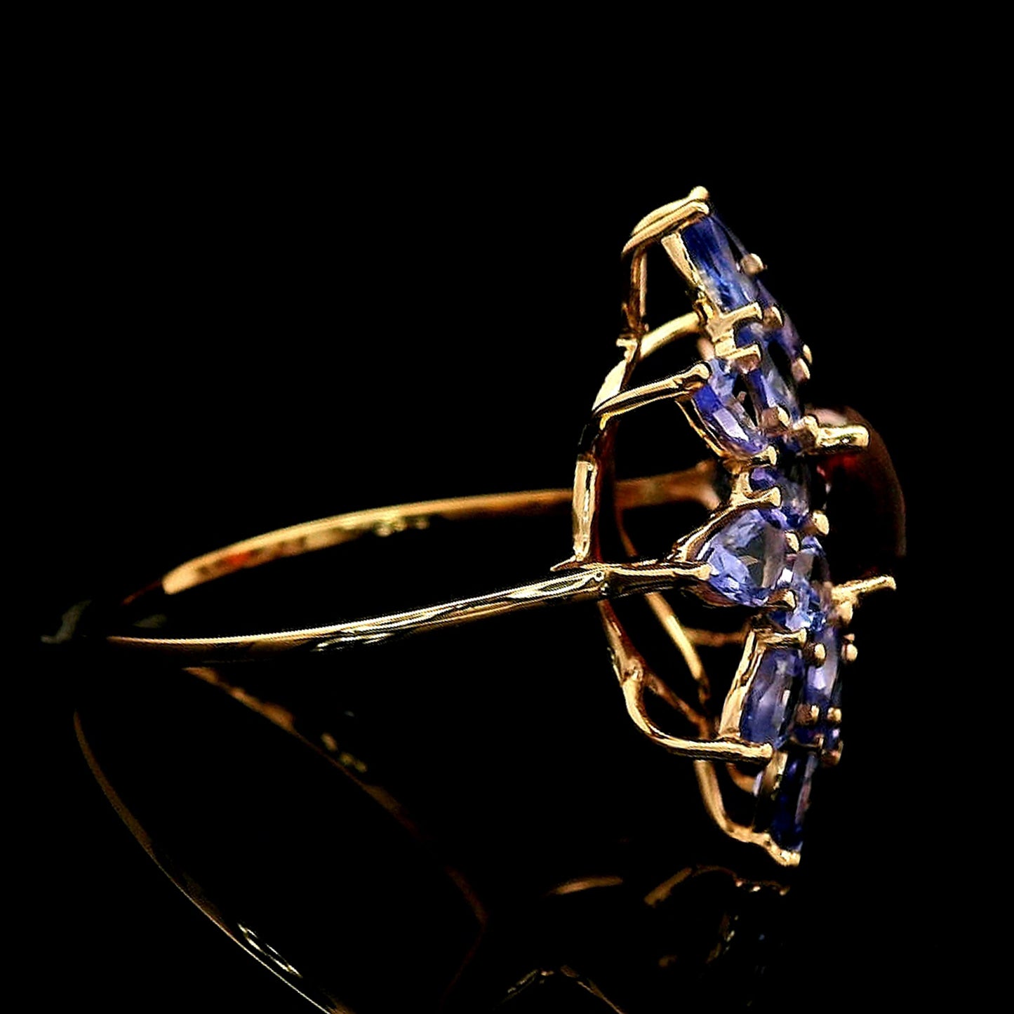 4.59 Ct Oval Tourmaline 14K Gold Ring