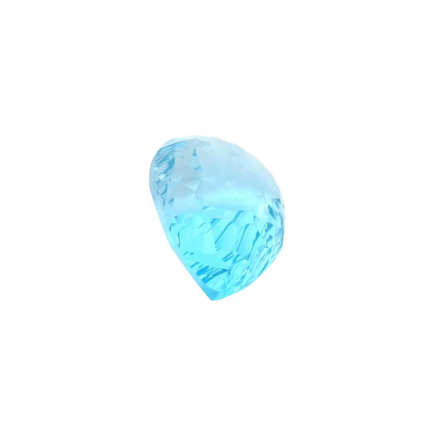 34.89 Blue Topaz Pear Gemstone