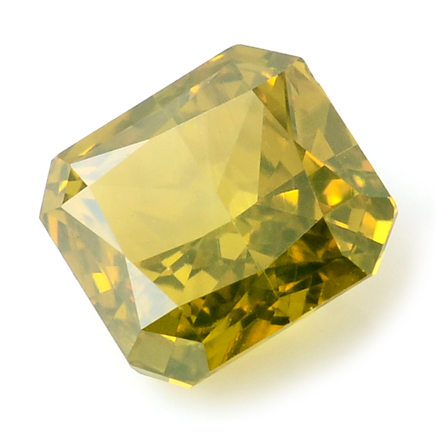 0.35 Carat Yellow Diamond Octagon Loose Gemstone