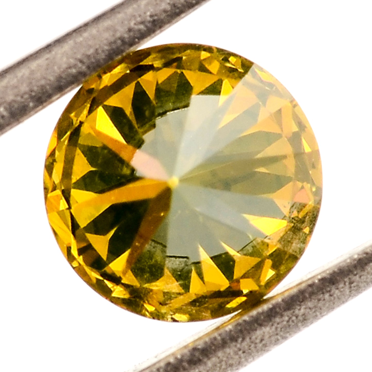 0.28 Yellow Diamond Round Loose Gemstone