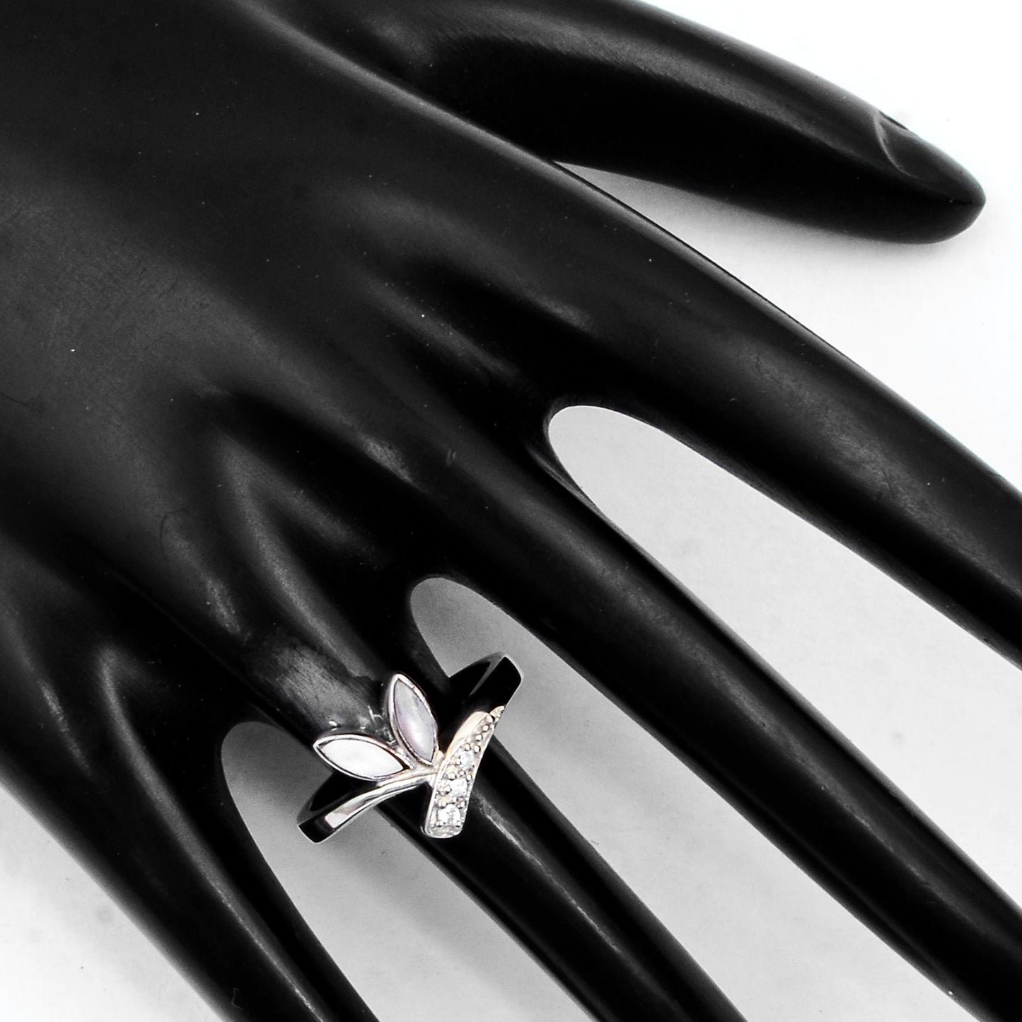 1.45 Ct Pearl Cz 925 Sterling Silver Ring