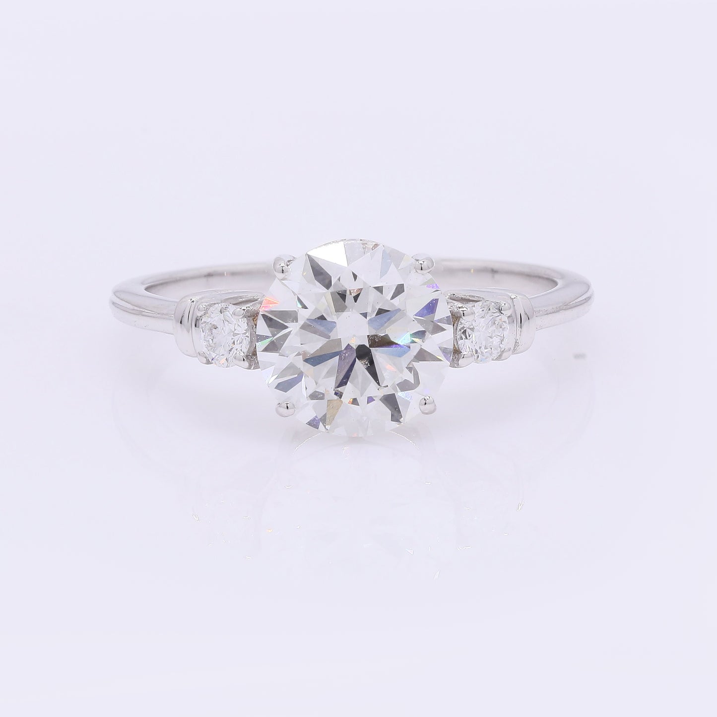 2.13 Carats Lab Grown Diamond 14K Gold Ring