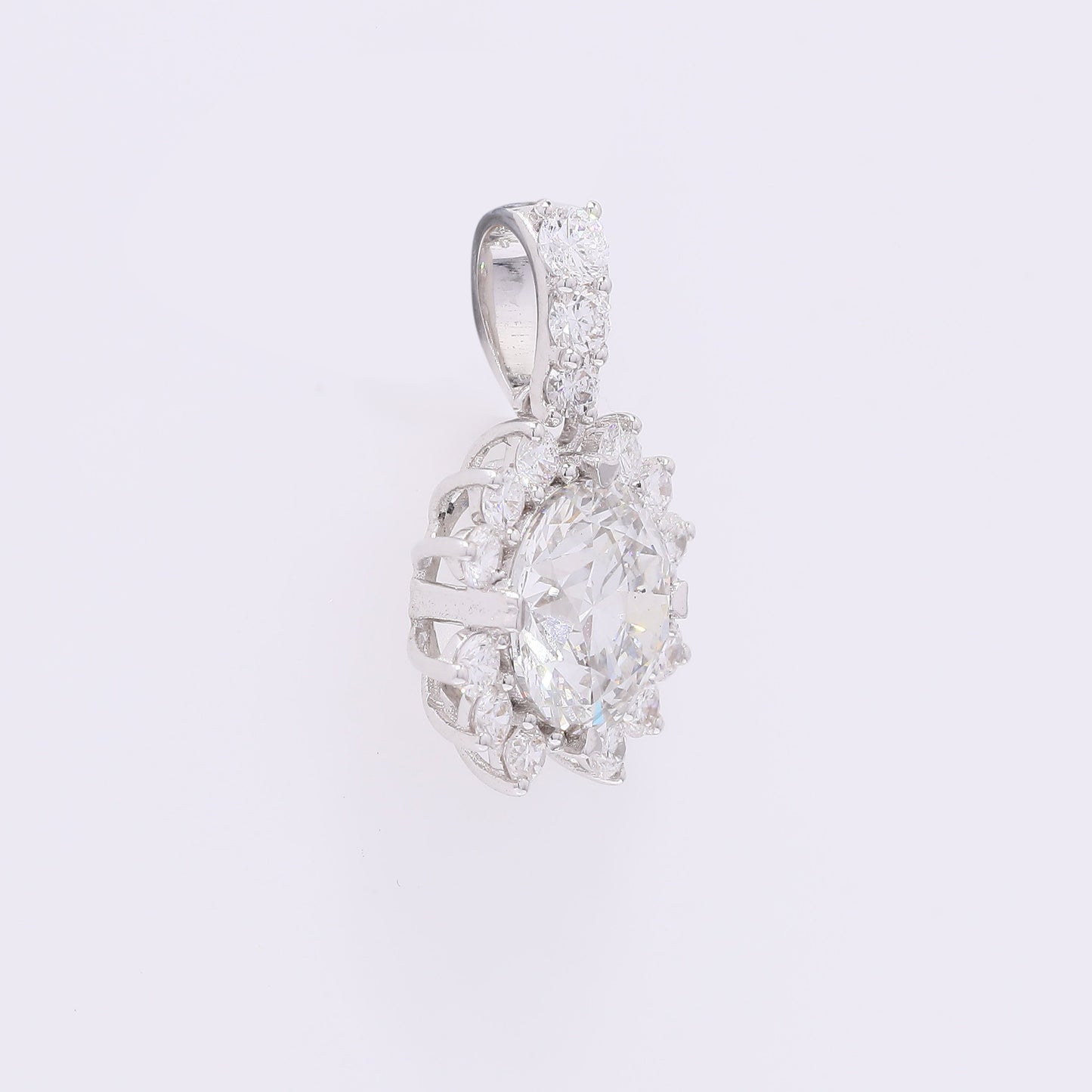 2.13 Carats Lab Grown Diamond 14K Gold Pendant