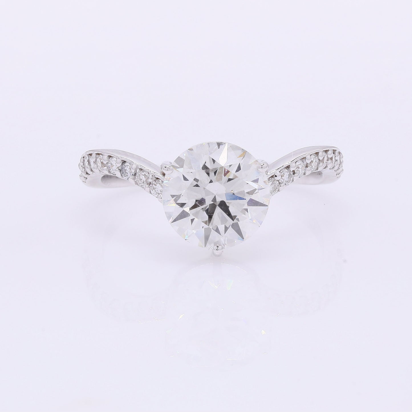 2.33 Carats Lab Grown Diamond 14K Gold Ring