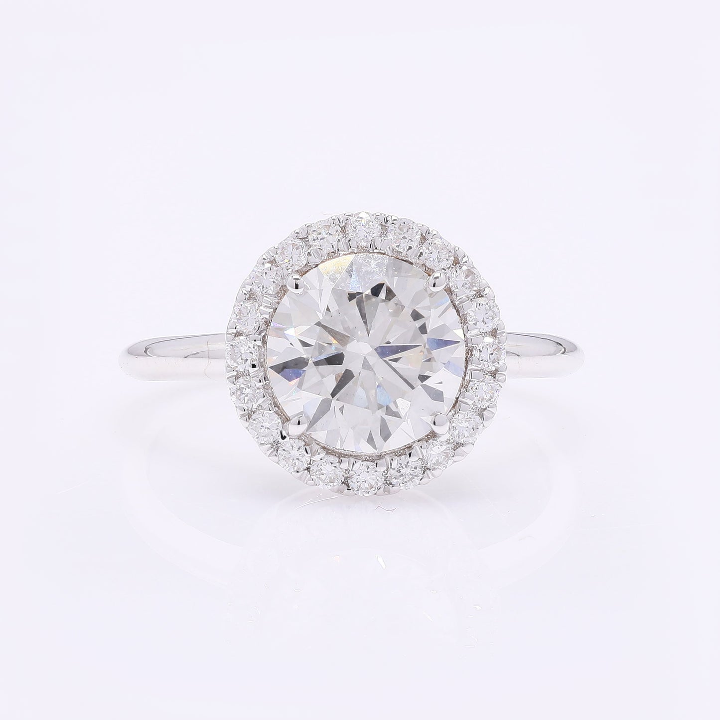 2.39 Carats Lab Grown Diamond 14K Gold Ring