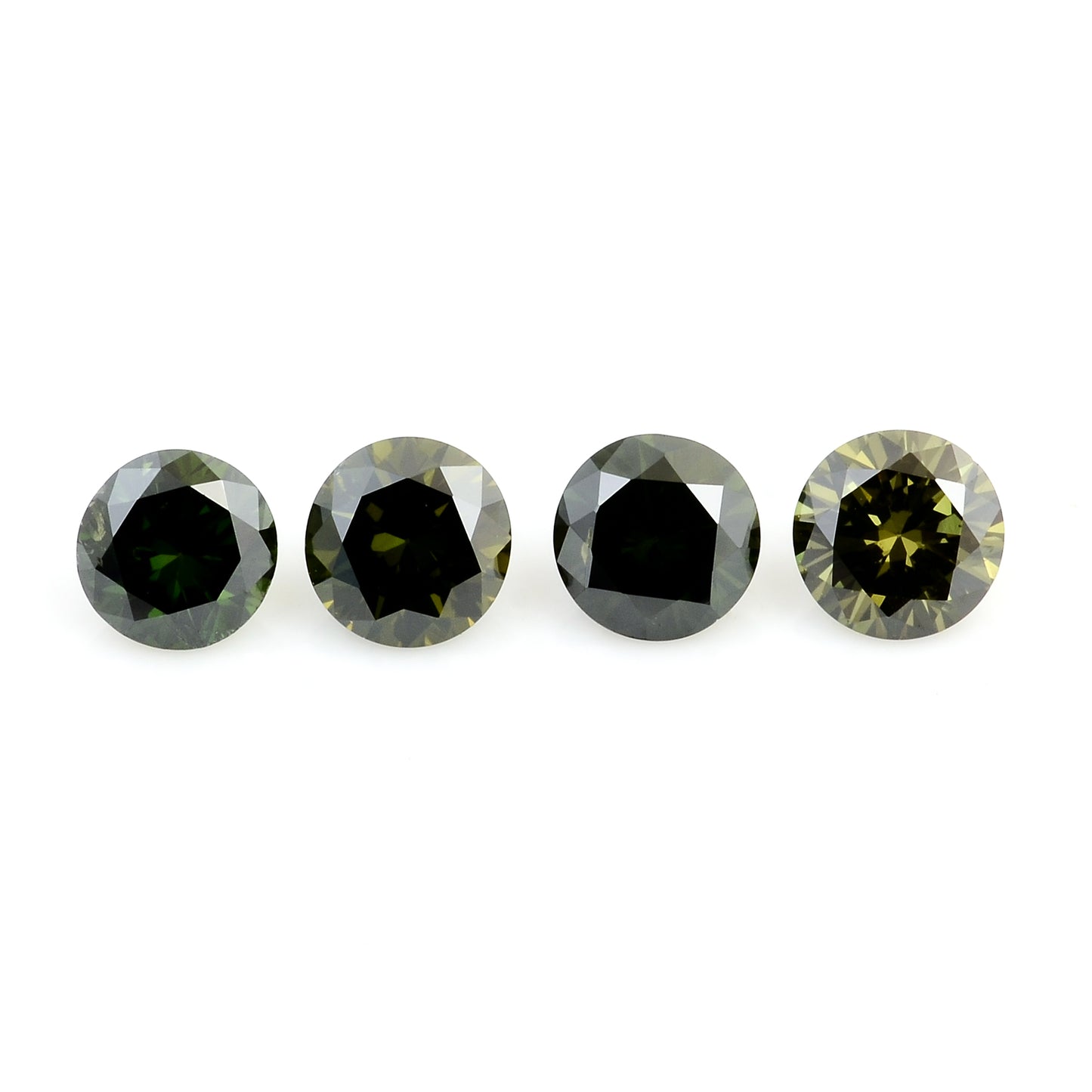 0.56 Green Diamond Round Loose Gemstone