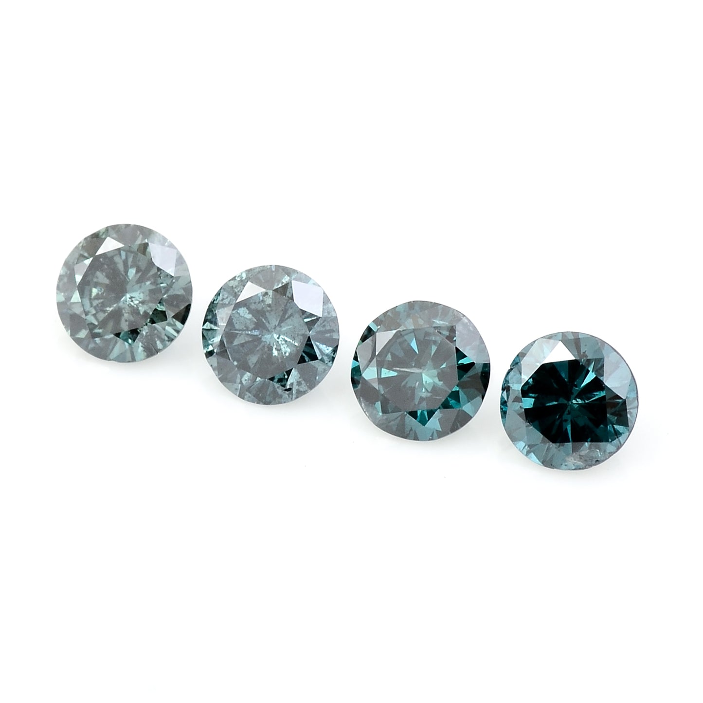 0.52 Blue Diamond Round Loose Gemstone