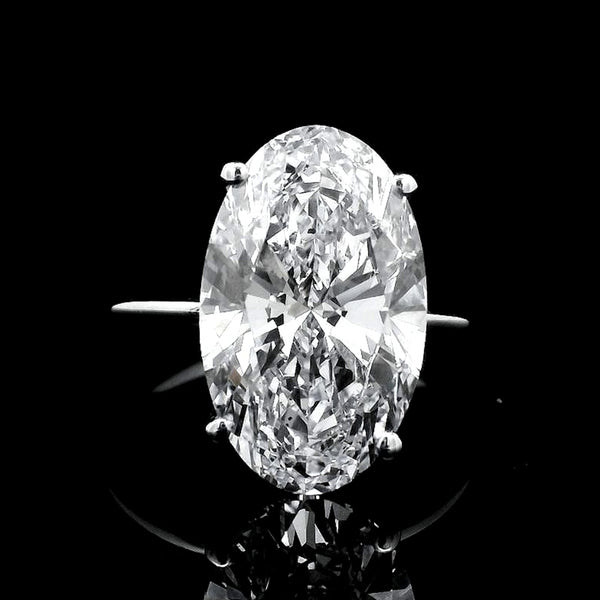 6.21 Carats Lab Grown Diamond 14K Gold Ring