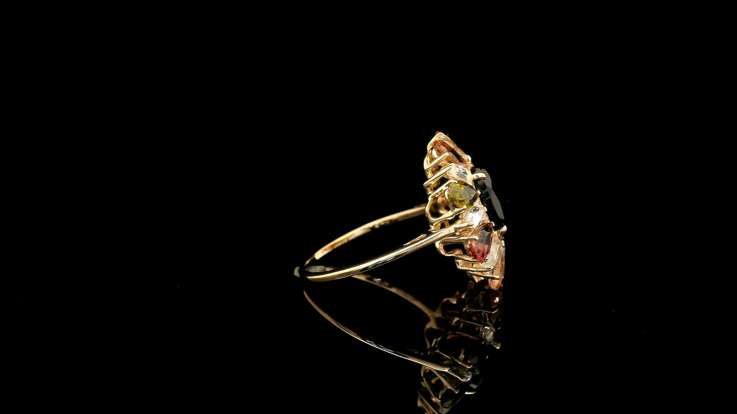 4.32 Ct Oval Tourmaline 14K Gold Ring