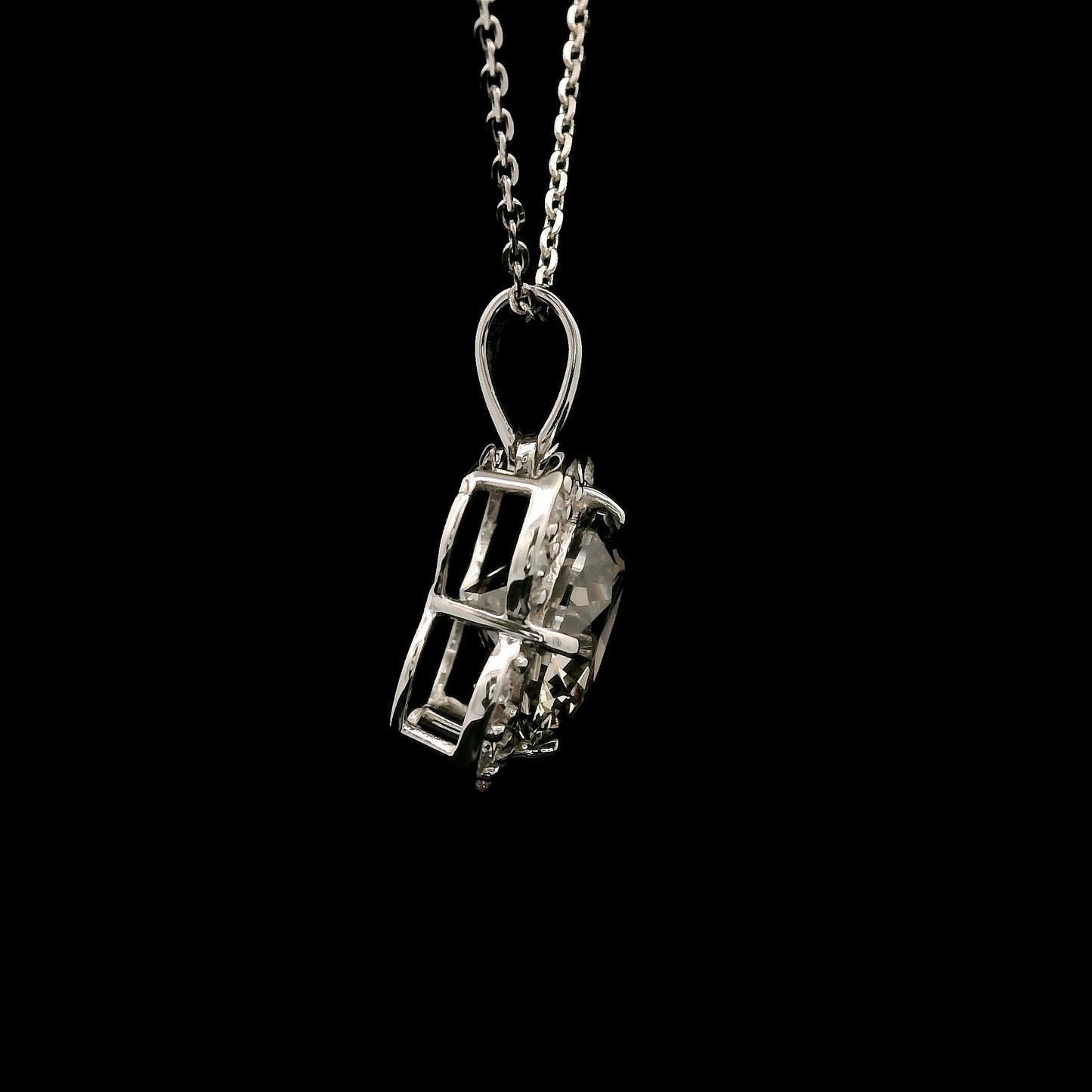 2.41 Carats Lab Grown Diamond 14K Gold Pendant